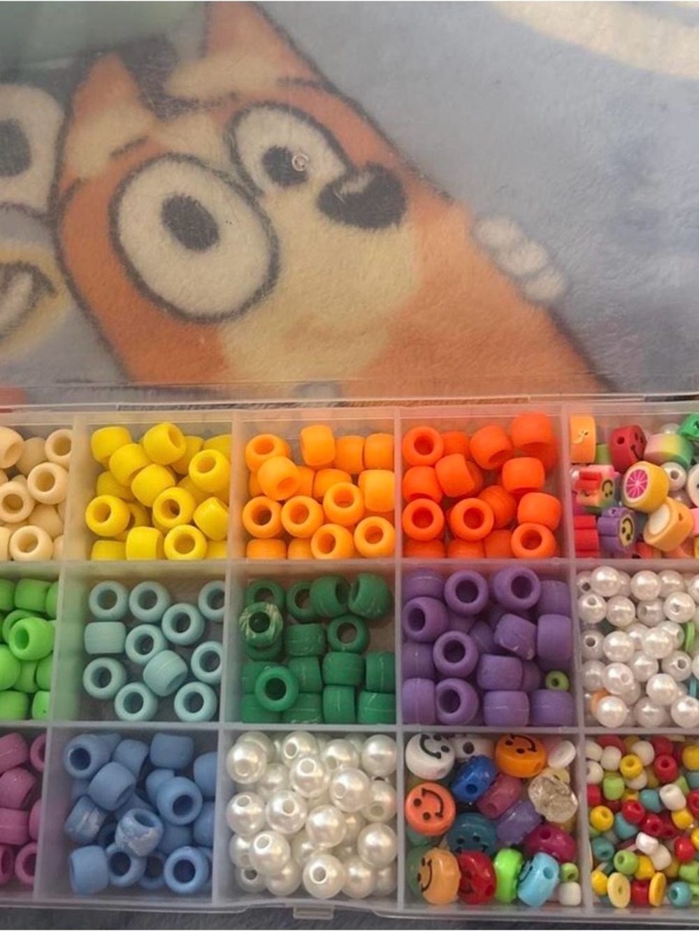 Assorted Rainbow Kids Bead Set – Orange, Yellow, Green, Blue, Purple, White
